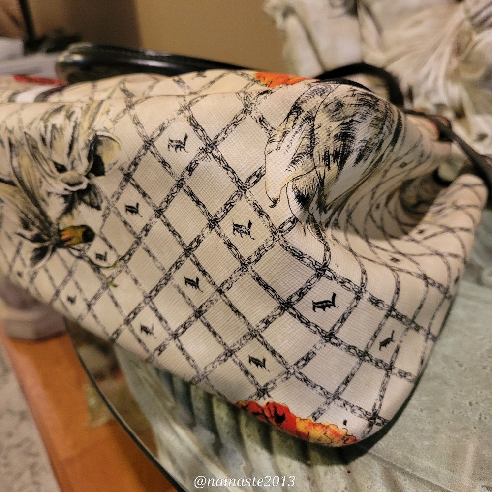 L.A.M.B. by Gwen Stefani Richmond Marigold Satchel Leather PVC Designer Bag #43] - Picture 16 of 17